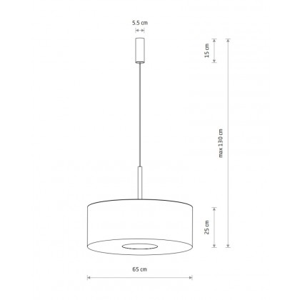 Подвесной светильник, люстра Nowodvorski 11653 Santana L E27 1x25W IP20 бежевый
